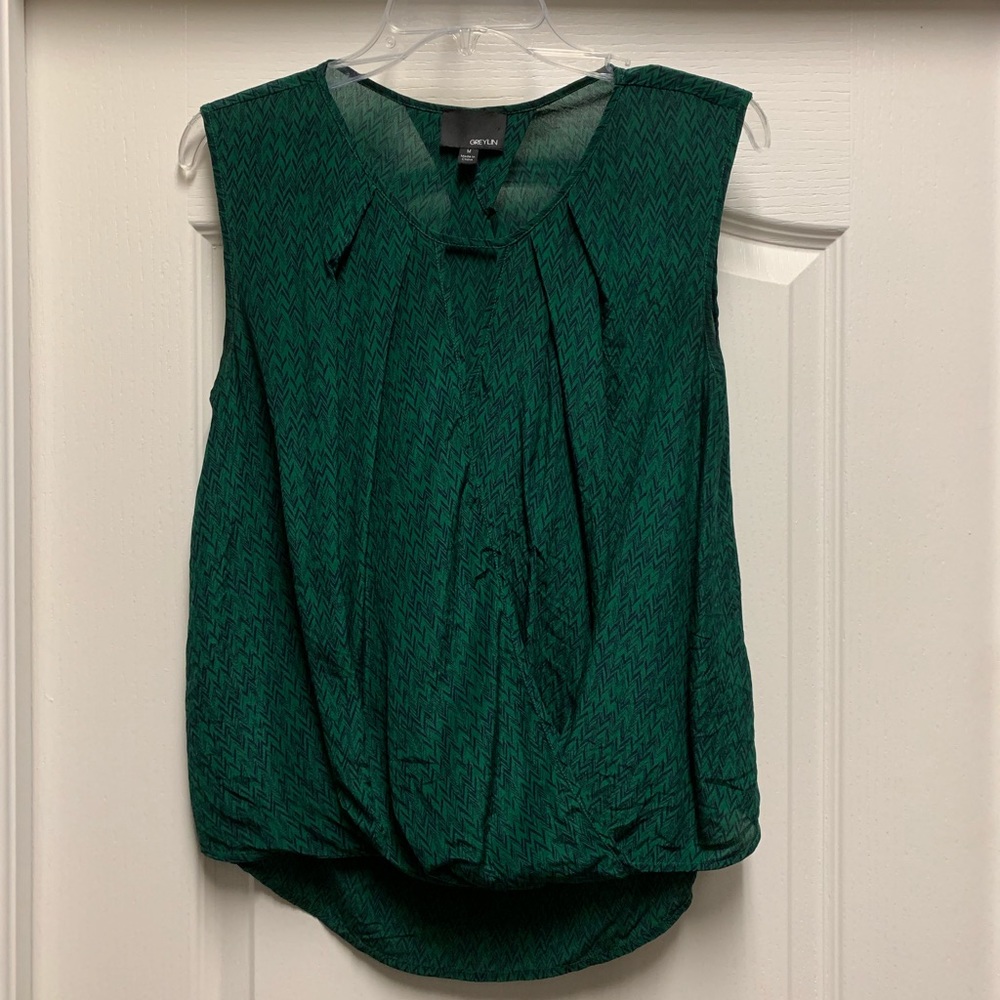 Silk Greylin Blouse EUC